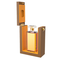 Boîte-cadeau en bois de parfum de luxe couvercle transparent pour parfum 50ML emballage de boîte de parfum vide avec certificat SABRE