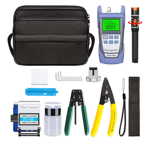 Kit de Herramientas de <span class=keywords><strong>Fibra</strong></span> Óptica FTTH MXT MXT-005 con Cortadora, Medidor de Potencia Óptica y Localizador Visual de Fallas para Fibras SM/MM/OM3/<span class=keywords><strong>OM4</strong></span> - Product Image 1