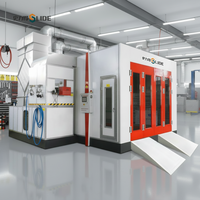 Cabina de Pintura en Aerosol Diésel SLD OD75 |   Fábrica de Shandong |   Calefacción Diésel Eficiente de Tamaño Personalizable, Iluminación LED y Ventiladores de Ahorro Energético