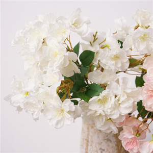 I883 fleurs de cerisier artificielles salon décoration de la maison mariage hôtel fenêtre décoration photographie accessoires - Product Image 2