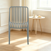 Chaise de salle à manger empilable en plastique moderne pour la maison, le bureau, le bar à domicile, l'appartement, la restauration
