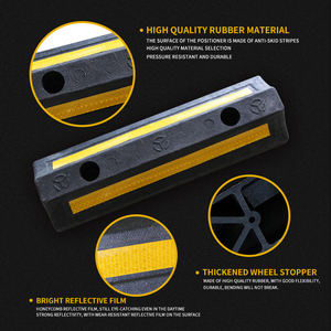 Nuovo Design 500mm cordoli di parcheggio in gomma plastica per <span class=keywords><strong>auto</strong></span> per <span class=keywords><strong>Garage</strong></span> e parcheggio paraurti paraurti in gomma parcheggio - Product Image 3