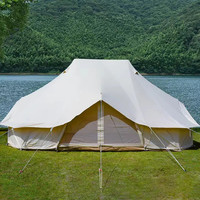 Grande tente murale 4 saisons en toile de coton pour le camping en plein air