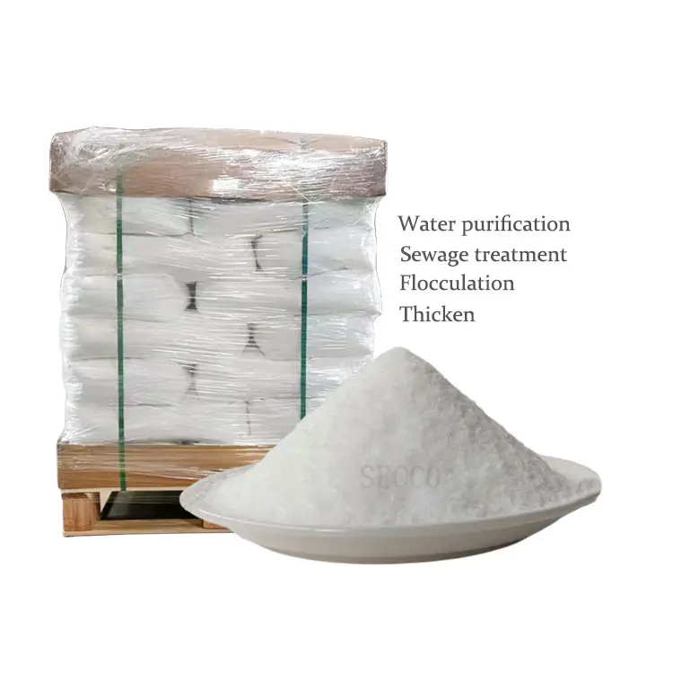 सेप्टिक-टैंक अपशिष्ट जल उपचार के लिए अत्यधिक शुद्ध सफेद पाउडर पीएएम फ्लोकुलेंट एनियोनिक धनायनित पॉलीएक्रिलामाइड रसायन