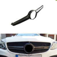 Cadre de calandre en fibre de carbone style B pour Mercedes Classe C W205 C63 C63S, modèle 2014, pièce de rechange pour carrosserie automobile, grille moyenne