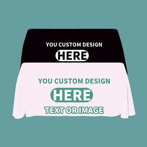 Mantel de Estilo Moderno con Diseño Personalizado de Fábrica, en Poliéster/Algodón, con Patrón Sólido, en Tamaños de 4, 6 y 8 Pies, Ajustable o Sin Ajuste - Product Image 1