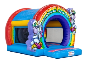 Città del Divertimento Gonfiabile per Bambini, Castello Gonfiabile, Mini Casa Rimbalzante, Castello Gonfiabile Unicorno Arcobaleno per Feste - Product Image 4