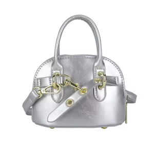 Bolso bandolera pequeño de piel sintética de alta calidad para mujer, tipo mini domo. - Product Image 5