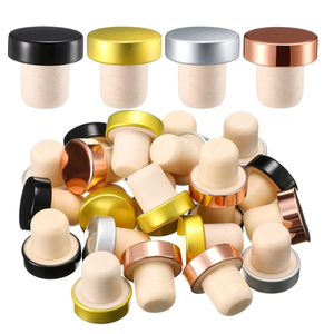 ขายส่งแอลกอฮอล์วอดก้าขวดแก้วสังเคราะห์T-Shaped Stopperจุกไวน์ขวดStoppersไม้ฝาขวด - Product Image 1