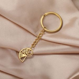 Llavero de Geometría Sagrada Myshape, Espiral de <span class=keywords><strong>Fibonacci</strong></span>, Colgante de Proporción Áurea, Llavero de Acero Inoxidable, Regalo de Año Nuevo - Product Image 1