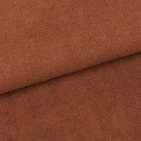 100% Polyester collé daim tissu Faux cuir feuilles brossé imperméable en cuir synthétique pour vêtements chaussures prix moins cher