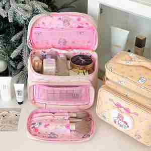 Fashion Waterproof PU Leather Cute Makeup Handle Portable Large Travel Cosmetic <b>Bag</b> Zipper Closure Cartoon Animal Print <b>Vanity</b> - Product Image 5