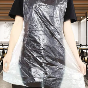 Disposable High Quality Plain Lightweight LDPE <b>Waterproof</b> Sleeveless <b>Apron</b> for Restaurant Kitchen Cleaning Food Service - Product Image 3