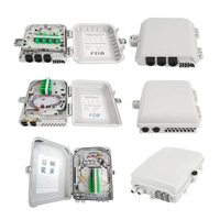 Caja de Distribución/Terminación de Fibra Óptica para Exteriores FTTH 8 12 24 46 con Caja Terminal PLC Splitter 1x16 Nap Box