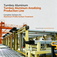 Ligne d'oxydation de profilés en aluminium pour usine d'extrusion avec contrôle PLC