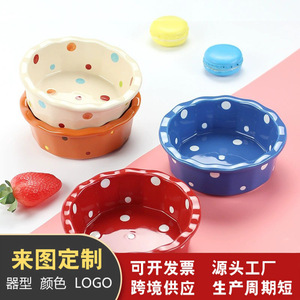 Cuencos de cerámica personalizados para fideos instantáneos, vajilla para freidora de aire, platos de cerámica para el hogar, platos para pasta, cuencos para mascotas, cerámica - Product Image 3