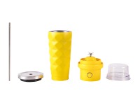 Nieuwe design oplaadbare USB type C draagbare staafmixer mini fruit smoothie blender roestvrij staal voor buiten & auto gebruik