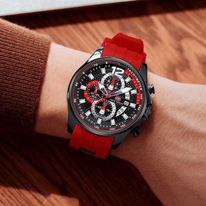 นาฬิกาข้อมือควอตซ์ผู้ชายราคาถูกยี่ห้อจีน Wholesale Watch รุ่น Mini Focus 0350G พร้อมโลโก้สั่งทำพิเศษและกลไกโครโนกราฟ - Product Image 4