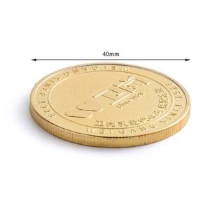 Moneda Redonda de Metal con Logotipo Personalizado, Chapada en Oro, de Aleación de Zinc, Modelo Coleccionable de Recuerdo - Product Image 4