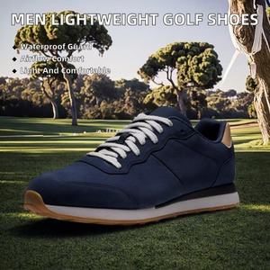 Chaussures de golf pour hommes, été automne, confortables, légères, respirantes, imperméables, semelle extérieure en caoutchouc antidérapante, chaussures d'entraînement pour la marche - Product Image 1