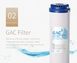 10 "GAC vỏ dừa kích hoạt bộ lọc carbon cho nước quả