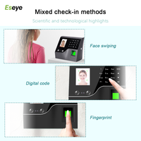 Para Eseye, dispositivo de Control de acceso de reconocimiento facial y huella dactilar biométrico más duradero, cámara de sistema de asistencia de tiempo de Venta caliente