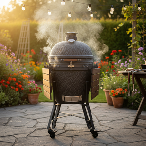 Barbecue en céramique multifonctionnel d'extérieur Auplex 22 pouces <span class=keywords><strong>Epicure</strong></span>, grill au charbon de bois Kamado - Product Image 1
