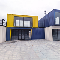 Conteneur maritime préfabriqué portable personnalisé de 20 et 40 pieds, populaire pour la conception de café-bar et de boutique éphémère