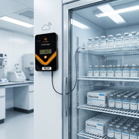 Registrador de Datos de Temperatura y Humedad con Sensor 4G de Largo Alcance, Clasificación IP67, con Alarma para Uso Industrial en Almacenes, OEM/ODM