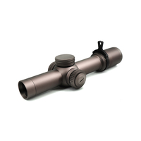 Lunette de visée tactique LPVO 1-10X24 HD Gen III FFP Optique lumineuse rouge Viseur télescopique avec tube de 34mm pour la chasse à longue portée