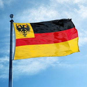 Bandera de Alemania 3x5 pies, poliéster de alta resistencia 100D, bandera nacional alemana con ojales de latón, bandera de la Confederación Alemana - Product Image 3