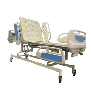 Cama de Hospital Manual YK-348 con Tres Funciones, Elevación de Respaldo y Patas, para Uso Hospitalario, Clínico y Doméstico, Color Azul Cielo - Product Image 2