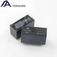 Relais TONGLING JQX-115F 5V 12V 24V DC 6 broches 1H 16A 250VAC Contacts en alliage d'argent 100m Résistance en état de marche 1440 Bobine Max