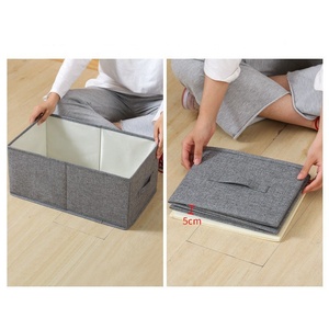 Oem tủ quần áo quần áo tổ chức bông và vải lanh ngăn kéo tổ chức quần áo có thể gập lại quần áo lưu trữ Box cho T-Shirt jeans chăn - Product Image 5