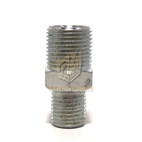 159239 penjualan terlaris selang semprot konektor fitting 3/8 "dengan 1/2" selang pasangan puting ganda nepel untuk senapan koneksi barel