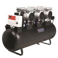 Compresseur d'air silencieux dentaire 10 l/30l, sans huile, 70l/min, action rapide, sans huile