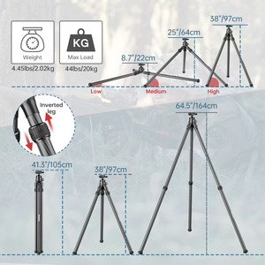 Trípode de <span class=keywords><strong>Caza</strong></span> de Fibra de Carbono Manbily con Cabezal de Bola de 44 mm y Adaptadores Arca Swiss y Picatinny para <span class=keywords><strong>Caza</strong></span> y Tiro al Aire Libre - Product Image 4