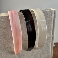 Qianjin Logo personnalisé large bandeau en acétate personnalisé pour femmes filles accessoires de cheveux élégants