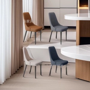 Chaise de salle à manger moderne à dossier haut et rembourrée pour la maison, l'hôtel et les salles de réunion - Product Image 2