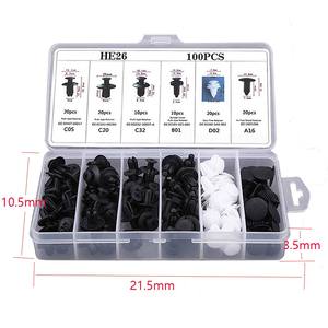 مشابك مصد للأدوات 4 + مسامير بلاستيكية للسيارة مشبك تثبيت للحاجز - Product Image 4