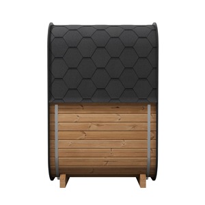 Modern 2-Person Cube Sauna Solid Spruce Wood with Electric <strong>Stove</strong> <strong>Heater</strong> for Outdoor Backyard Spa Use - Product Image 3