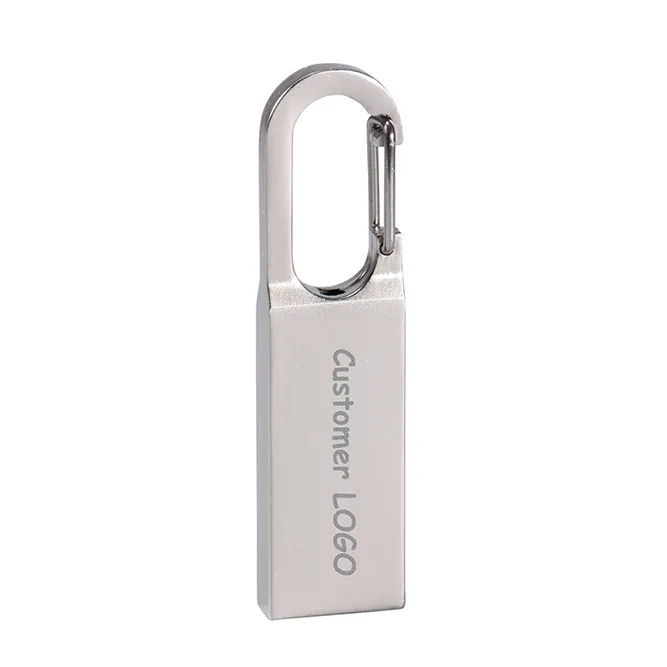 Porte-clés USB 3.0 personnalisé laser, support à mémoire de 4GB 16GB 32GB 64GB 128GB, lecteur flash en métal