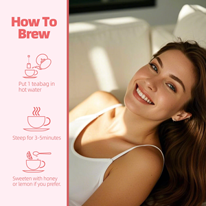 OEM ODM Prêt à expédier Sachets de thé bien-être pour femmes Mélange naturel de riz rouge, jujube et goji Soutien à la santé féminine 15 sachets - Product Image 2