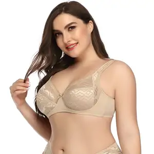 Intiflower Bx208 Sexy Beugel Beha Voor Vrouwen Zacht En Comfortabel Ongevoerd Vena Bh Elegante Big Cup Set Strik Decoratie