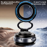 Support magnétique super puissant pliable à rotation 360° pour voiture, ultra-fin, à ventouse, pour téléphone portable, idéal pour avion, lit et bureau