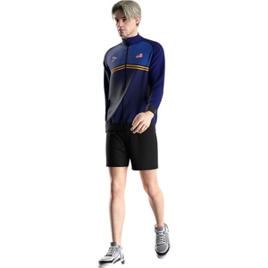 Últimos modelos de chaquetas deportivas largas con cremallera personalizadas, con estampado por sublimación para exteriores, estilo lucha libre, tipo crop. - Product Image 5