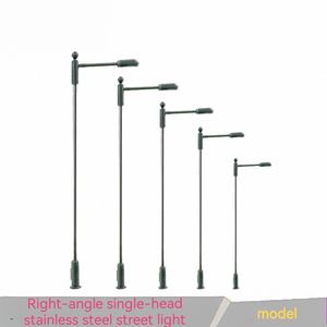 Farola de acero inoxidable de ángulo recto modelo en miniatura - Product Image 2