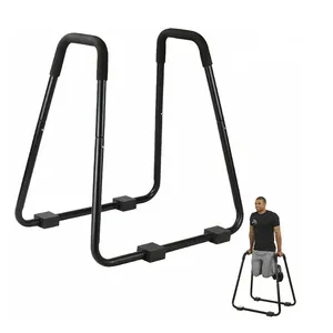 Push Up Stand Dip Station Home Gym Fitness Workout Cross fit Calistenia Negro