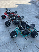Triciclo Todoterreno para Adultos, con Motor de Gasolina, 3 Ruedas, Mini Go Kart, Vehículo de Carreras Todoterreno para Playa