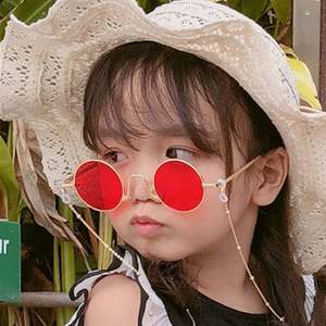 Gafas de Sol Redondas de Metal para Niños, Estilo Retro, Montura Pequeña, Protección UV400, Moda 2021 - Product Image 1